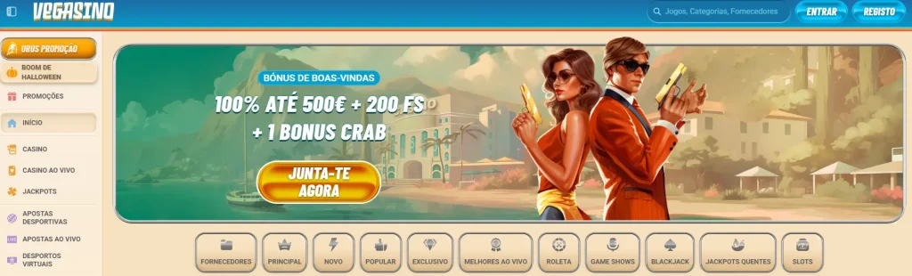 Jogos de Casino Vegasino