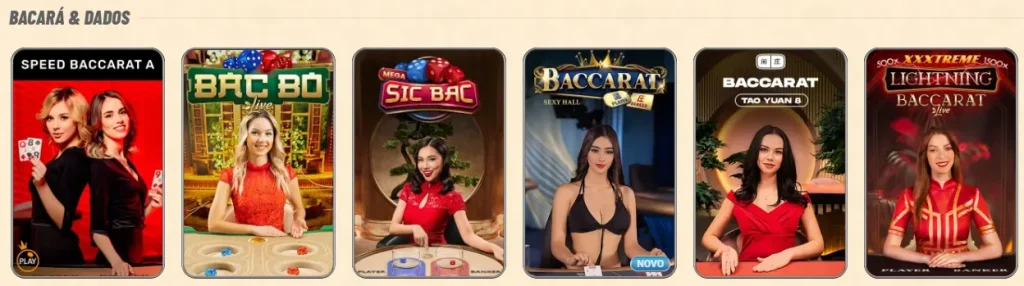 Baccarat e Dados